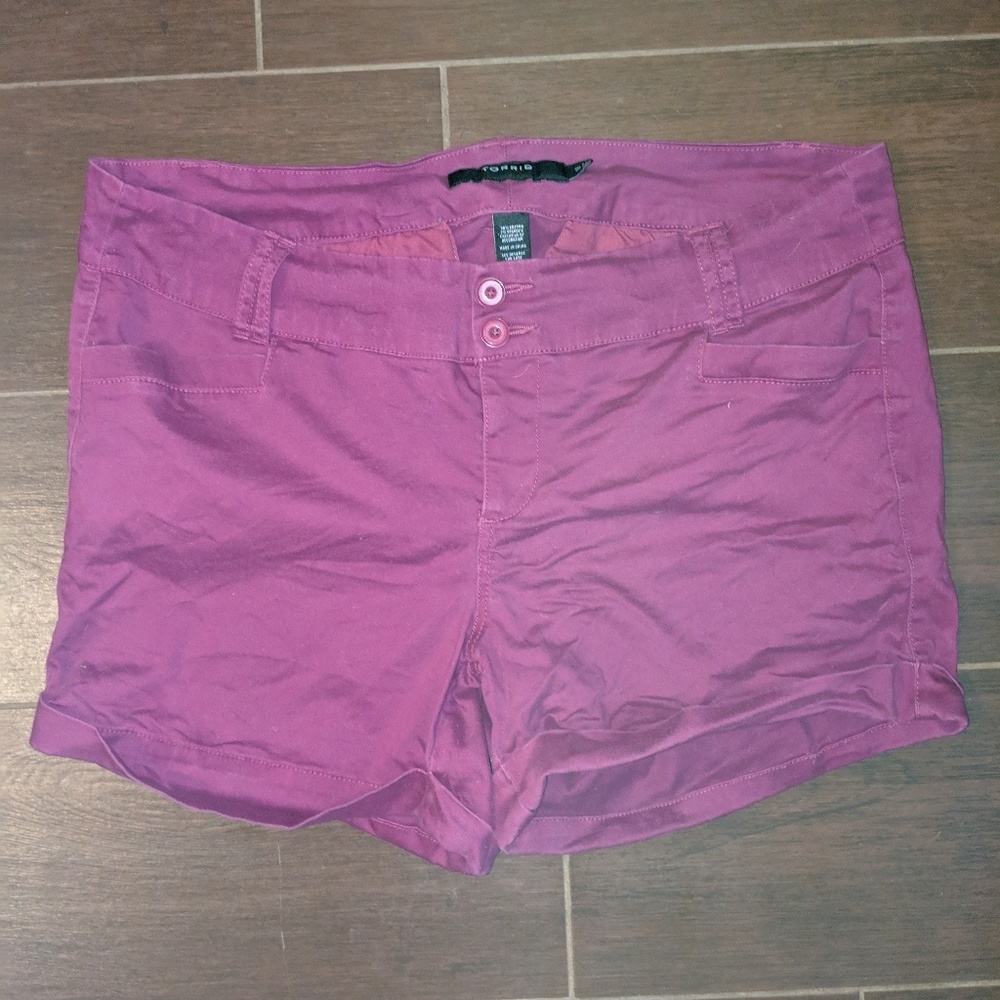 Torrid, size 18 purple shorts